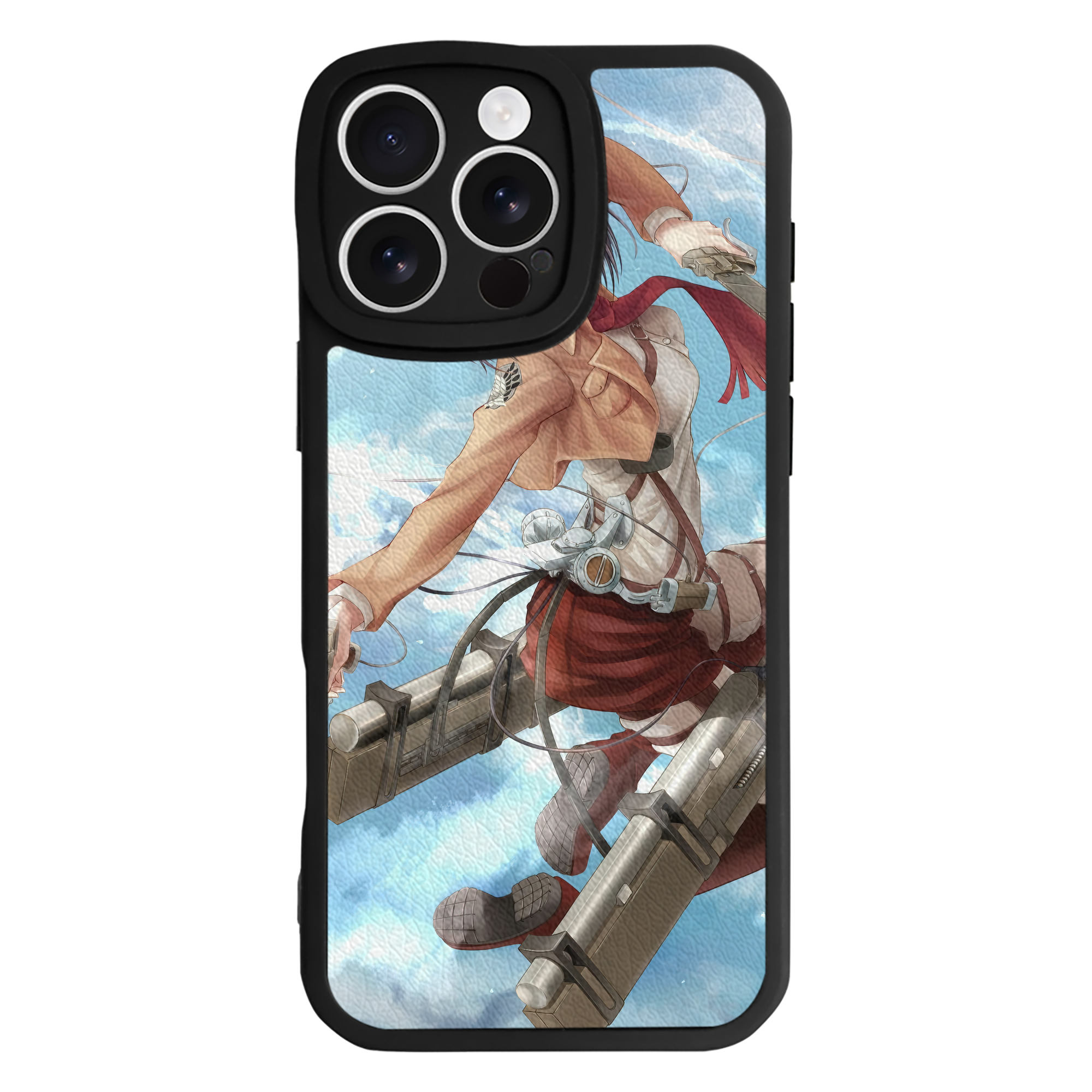 （画像用） 進撃の巨人 Attack on Titan 【iPhone 16シリーズ対応】シリコンスマホケース（レザー調） 材質：シリコン